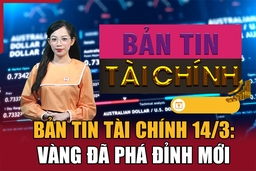 Bản tin Tài chính 14/3: Vàng đã phá đỉnh mới