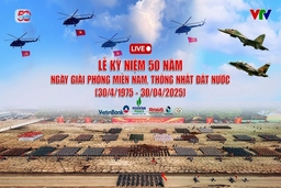 TRỰC TIẾP: Lễ kỷ niệm, diễu binh, diễu hành 50 năm Ngày Giải phóng miền Nam