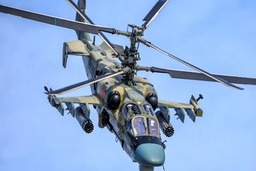 Trực thăng Ka-52 Nga bắn hạ máy bay không người lái Ukraine trên bầu trời Moscow