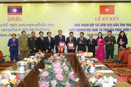Hai tỉnh Thanh Hóa - Hủa Phăn ký kết thỏa thuận hợp tác toàn diện cùng phát triển 