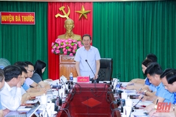 Huyện Bá Thước bảo đảm tiến độ hoàn thành báo cáo sắp xếp đơn vị hành chính cấp xã và xóa nhà tạm, nhà dột nát 