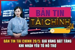 Bản tin Tài chính 20/5: Giá vàng bật tăng khi nhận yếu tố hỗ trợ