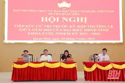 Tổ đại biểu HĐND tỉnh tiếp xúc cử tri huyện Quan Hóa 