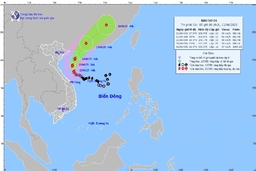 Bão số 1 giật cấp 13, gây gió mạnh, sóng lớn trên vùng biển Thanh Hóa