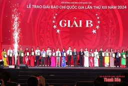 Giải  Báo chí Quốc gia lần thứ XIX:  Báo và Đài Phát thanh  - Truyền hình Thanh Hóa  đoạt giải B