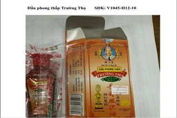 Cảnh báo người dân không sử dụng, kinh doanh thuốc giả Dầu phong thấp Trường Thọ