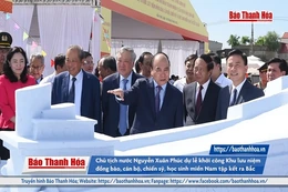 Chủ tịch nước Nguyễn Xuân Phúc dự lễ khởi công Khu lưu niệm đồng bào, cán bộ, chiến sỹ, học sinh miền Nam tập kết ra Bắc