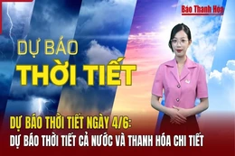Dự báo thời tiết ngày 4/6: Dự báo thời tiết cả nước và Thanh Hóa chi tiết