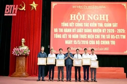 Huyện Hoằng Hóa tổng kết 10 năm thực hiện Chỉ thị số 05 của Bộ Chính trị