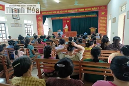 Xã Cẩm Vân huy động toàn lực lượng trao quà Tết Độc lập cho Nhân dân