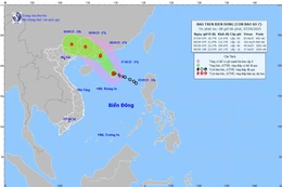 Trong 3 giờ qua, bão số 7 ít dịch chuyển