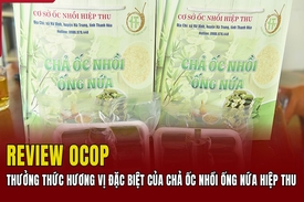 [REVIEW OCOP] Thưởng thức hương vị đặc biệt của chả ốc nhồi ống nứa Hiệp Thu