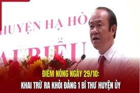 Điểm nóng: Khai trừ ra khỏi Đảng 1 Bí thư Huyện ủy