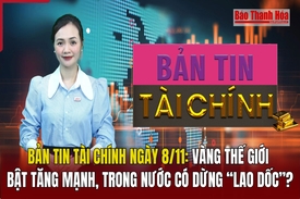 Bản tin Tài chính 8/11: Vàng thế giới bật tăng mạnh, trong nước có dừng “lao dốc”?