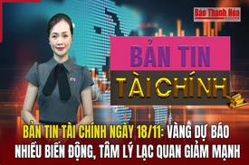 Bản tin Tài chính 18/11: Vàng dự báo nhiều biến động, tâm lý lạc quan giảm