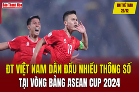 Tin thể thao 25/12: Tuyển Việt Nam dẫn đầu nhiều thông số tại vòng bảng ASEAN Cup 2024