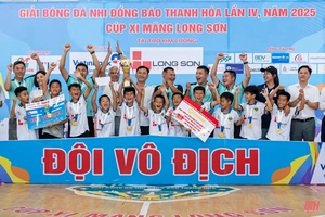 U8 Thiệu Hóa  và U10 Nghi Sơn đăng quang giải Bóng đá Nhi đồng Báo Thanh Hóa lần thứ IV năm 2025 - Cúp Xi măng Long Sơn
