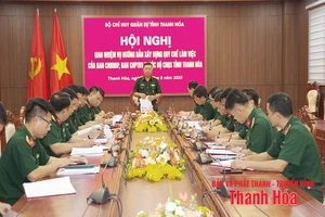 Giao nhiệm vụ xây dựng quy chế làm việc của Ban Chỉ huy BĐBP, Ban Chỉ huy Phòng thủ khu vực