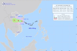 16 giờ chiều nay, áp thấp nhiệt đới có thể mạnh lên thành bão