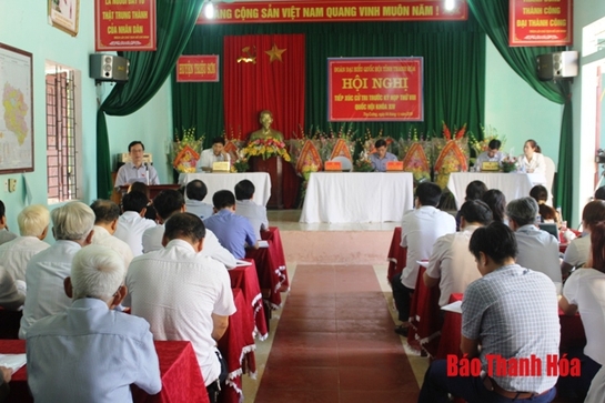 Đoàn ĐBQH tỉnh Thanh Hóa tiếp xúc cử tri tại huyện Triệu Sơn