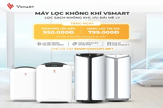 VinSmart mở bán máy lọc không khí và giải pháp nhà thông minh độc quyền trên Vsmart Online
