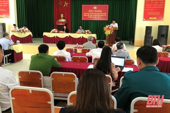 Đại biểu Đoàn ĐBQH tỉnh Thanh Hóa tiếp xúc cử trị Thị xã Nghi Sơn