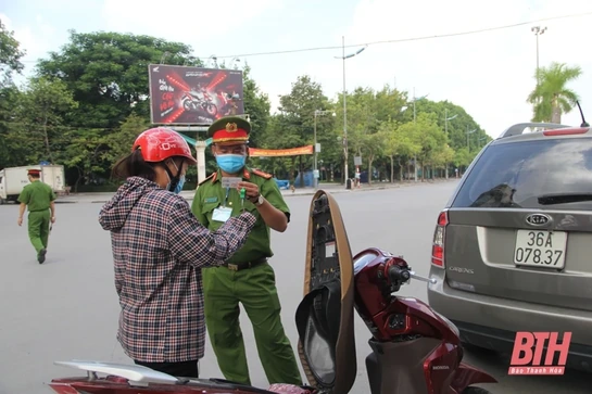 TP Thanh Hóa kiểm tra, xử lý các trường hợp vi phạm quy định giãn cách xã hội