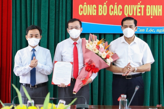 Tổng Biên tập Báo Hà Tĩnh được điều động làm Bí thư Huyện uỷ Can Lộc