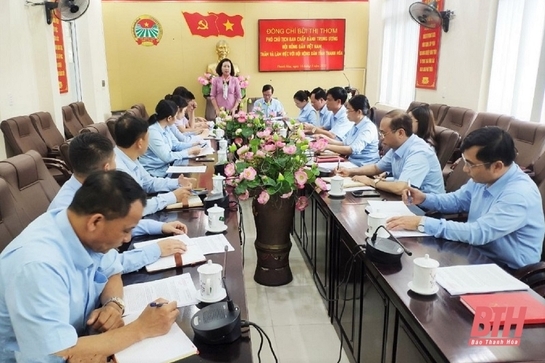 Phó Chủ tịch Trung ương Hội Nông dân Việt Nam làm việc tại Thanh Hóa