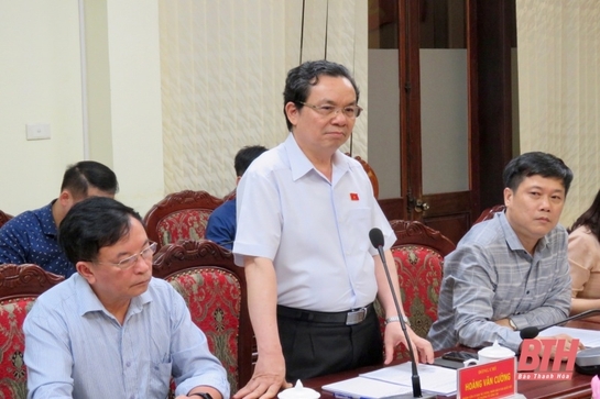 Đoàn giám sát của Quốc hội giám sát việc thực hành tiết kiệm, chống lãng phí  tại Thanh Hóa
