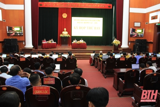 Kỳ họp thứ 7 HĐND huyện Quảng Xương khóa XXI: Thảo luận nhiệm vụ, giải pháp trọng tâm 6 tháng cuối năm