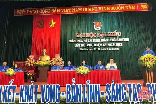Đại hội đại biểu Đoàn TNCS Hồ Chí Minh thành phố Sầm Sơn lần thứ XVIII, nhiệm kỳ 2022-2025