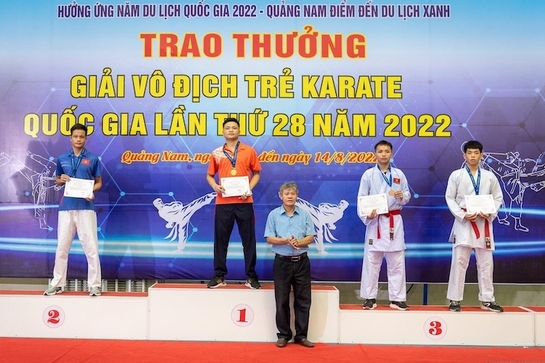 Thanh Hóa kết thúc giải Vô địch trẻ Karate quốc gia 2022 với 6 huy chương vàng