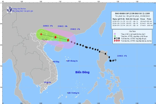 Tin bão khẩn cấp - Cơn bão số 3