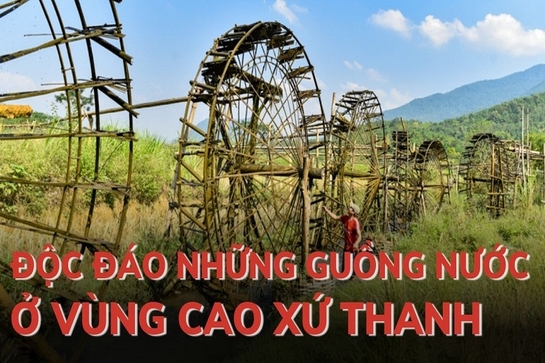 Độc đáo những guồng  nước  ở vùng cao xứ Thanh