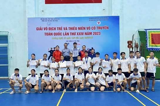 Giành 10 huy chương, võ cổ truyền Thanh Hóa ghi dấu ấn tại giải Vô địch trẻ và thiếu niên toàn quốc 2023