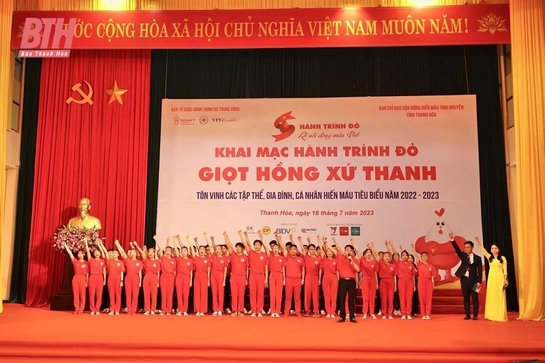 Tiếp nhận 4.203 đơn vị máu tại chương trình Hành trình đỏ - Kết nối dòng máu Việt, lần thứ XI tại Thanh Hóa
