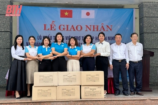 Hiệp hội An ninh và Quản lý khủng hoảng Nhật Bản viện trợ 1 triệu túi khẩu trang  cho tỉnh Thanh Hóa 