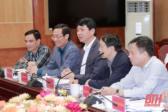 Phó Chủ tịch UBND tỉnh Lê Đức Giang làm việc với đoàn công tác của Tập đoàn Điện lực Việt Nam