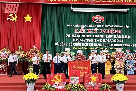 Kỷ niệm 70 năm thành lập Đảng bộ phường Quảng Tâm