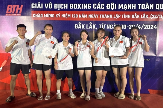 Thanh Hóa giành 3 huy chương tại Giải vô địch Boxing các đội mạnh toàn quốc 2024