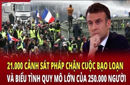 Tiêu điểm tối 18/6: 21.000 cảnh sát Pháp chặn cuộc bạo loạn và biểu tình của 250.000 người