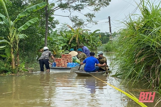 Nước sông Bưởi dâng cao trở lại, huyện Thạch Thành tăng cường biện pháp ứng phó 