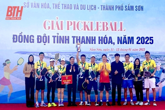 Giải Pickleball đồng đội tỉnh Thanh Hóa năm 2025 thành công tốt đẹp