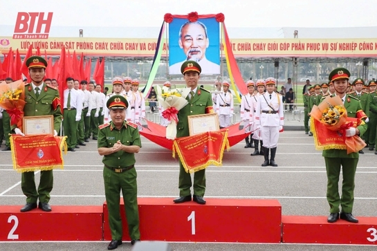 Thanh Hóa đoạt giải Nhì toàn đoàn Hội thi thể thao nghiệp vụ chữa cháy và cứu nạn, cứu hộ Khu vực III