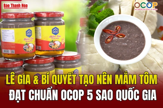 Lê Gia và bí quyết tạo nên mắm tôm đạt chuẩn OCOP 5 sao Quốc gia​