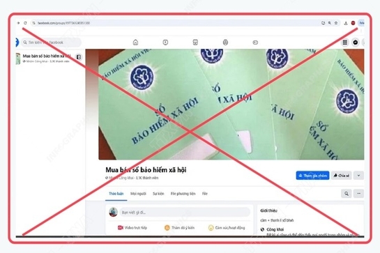 Tái diễn tình trạng mua bán sổ bảo hiểm xã hội trên mạng xã hội