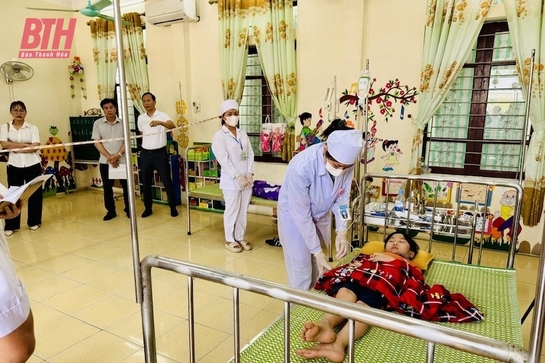 Diễn tập điều tra, xử lý ngộ độc thực phẩm bếp ăn tập thể trong trường học tại Yên Định