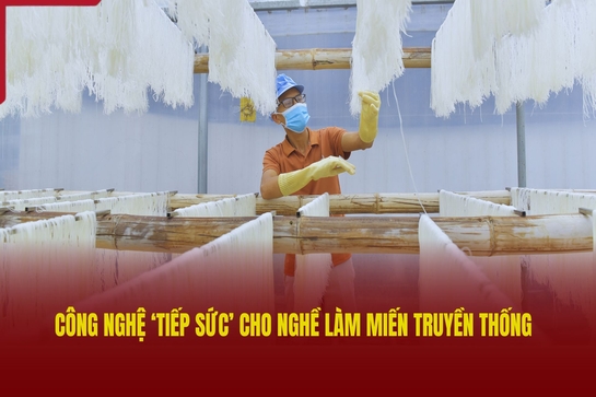 Công nghệ “tiếp sức” cho nghề làm miến truyền thống