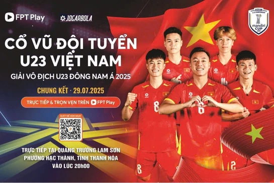 Quảng trường Lam Sơn sẵn sàng bùng nổ cùng trận chung kết U23 Đông Nam Á 2025: Việt Nam - Indonesia